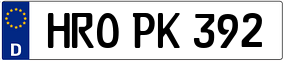 Trailer License Plate